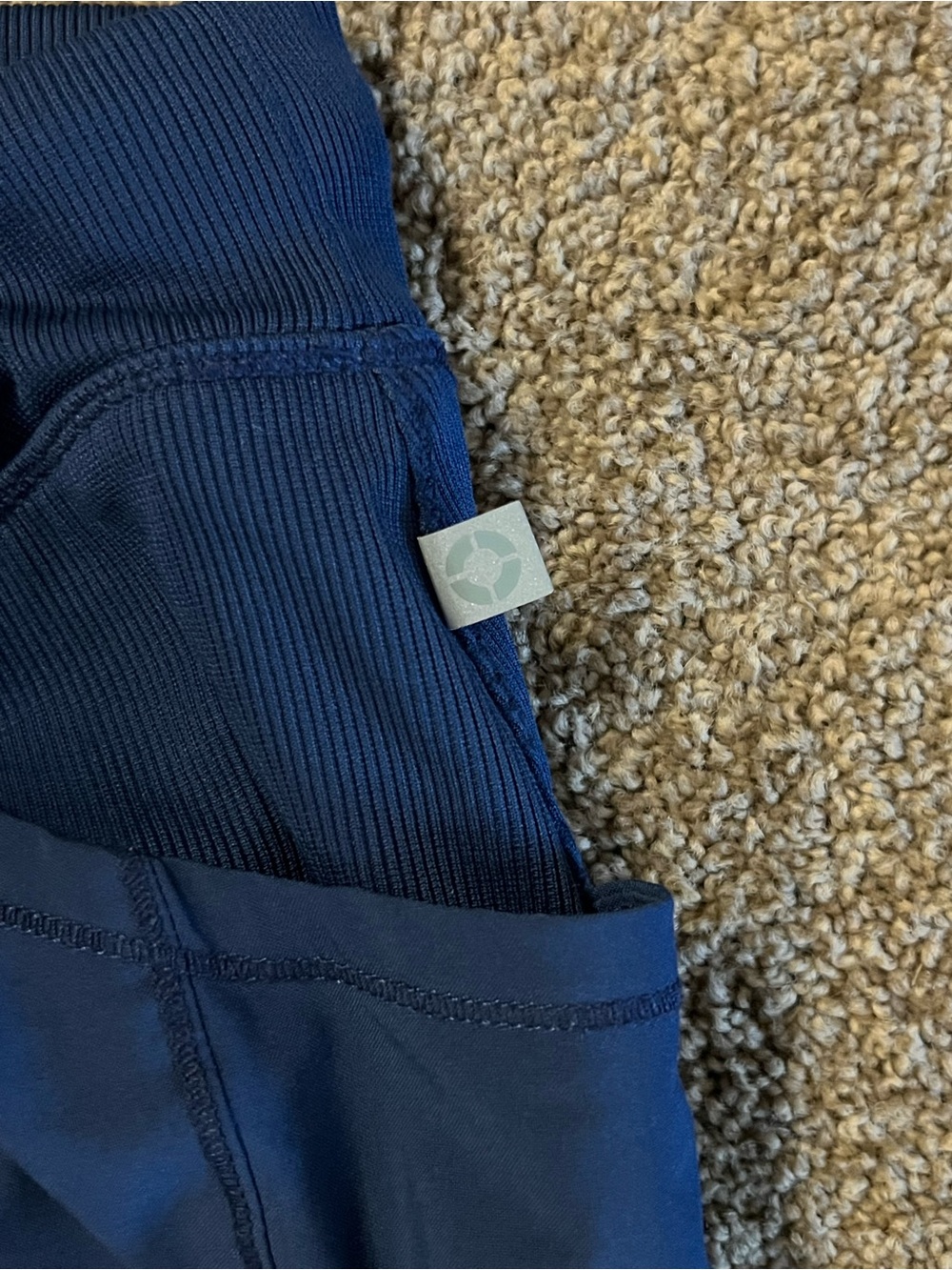 Cherokee Infinity Navy Blue Drawstring Scrub Pants - Picture 3 of 6